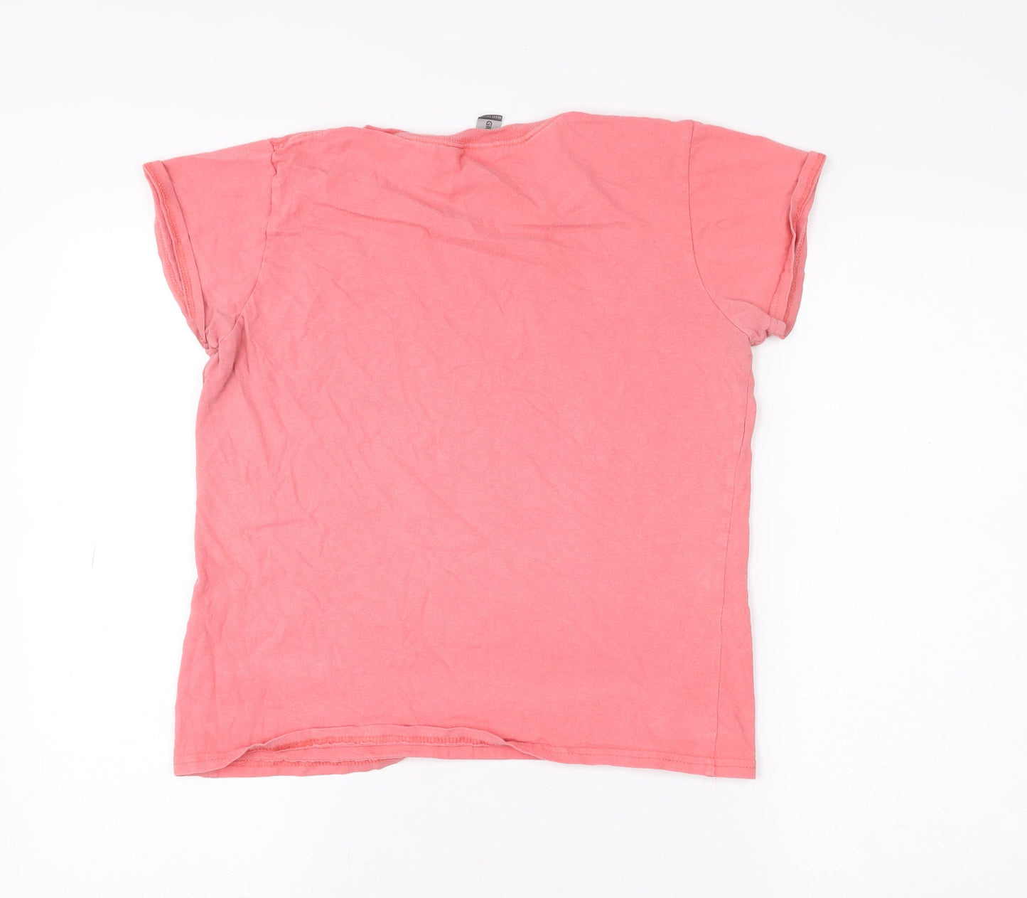 Gildan Women's Pink Los Angeles CA Graphic Cotton T-Shirt Size M