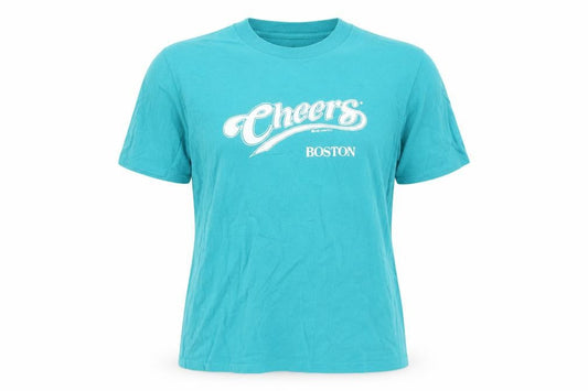 Vintage Tee Jays Women's Blue Cheers Boston 90s Cotton T-Shirt L