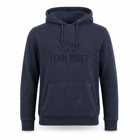 FatFace Mens Blue Pullover Hoodie Size S Team Rider Cotton