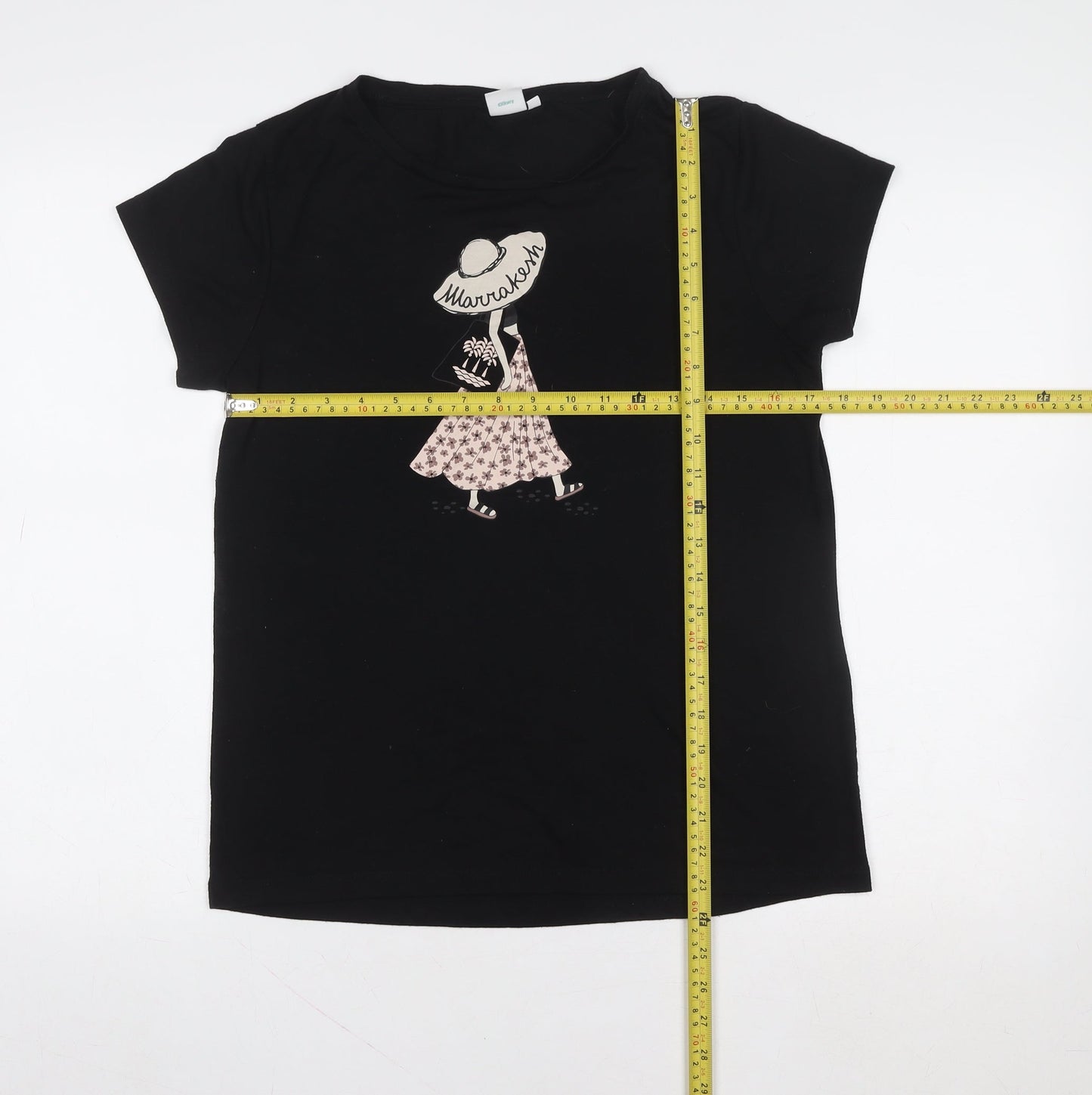 Disney Stitch Women's Black Short Sleeve Cotton T-Shirt M