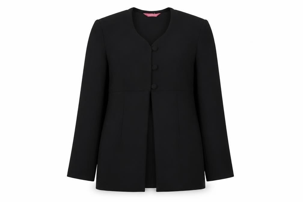 Richards Women’s Black Long Blazer Size 10 Smart Formal Jacket