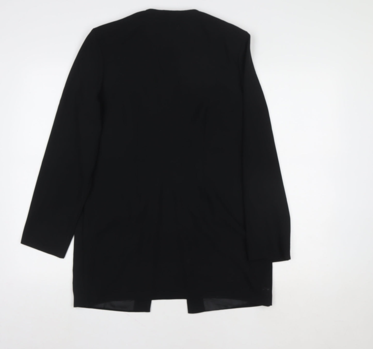 Richards Women’s Black Long Blazer Size 10 Smart Formal Jacket