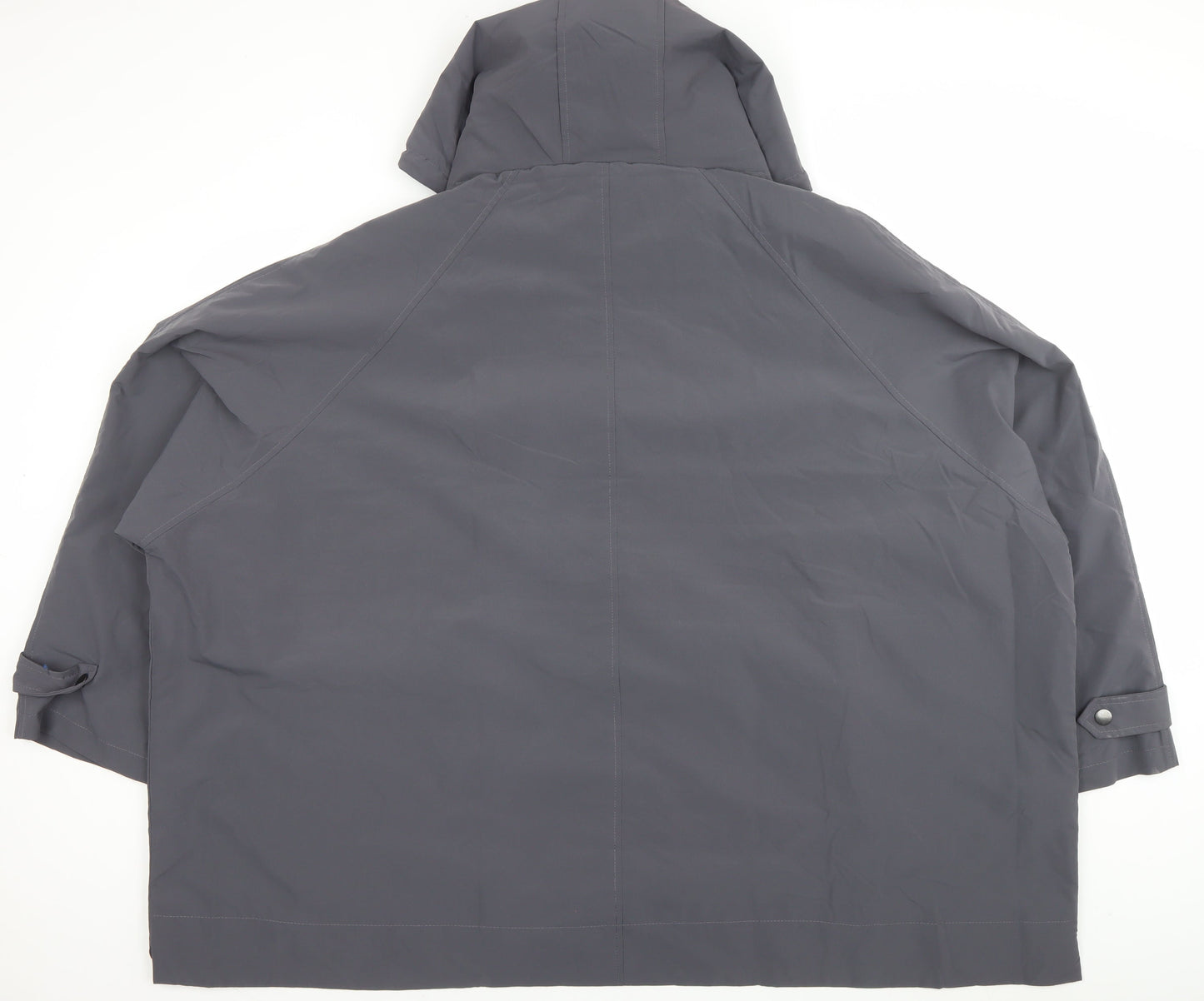 Yours Women’s Grey Hooded Lightweight Rain Coat Jacket Size 16