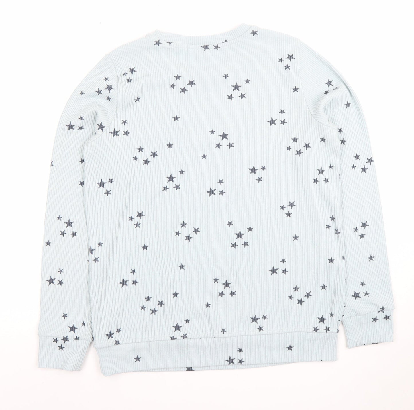 FatFace Womens Blue Star Print Long Sleeve Pyjama Top Size 10