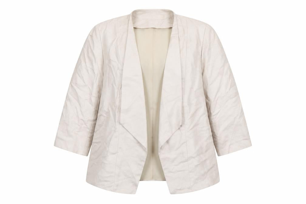 Principles by Ben de Lisi Petite Beige Linen Blend Suit Jacket Size 16