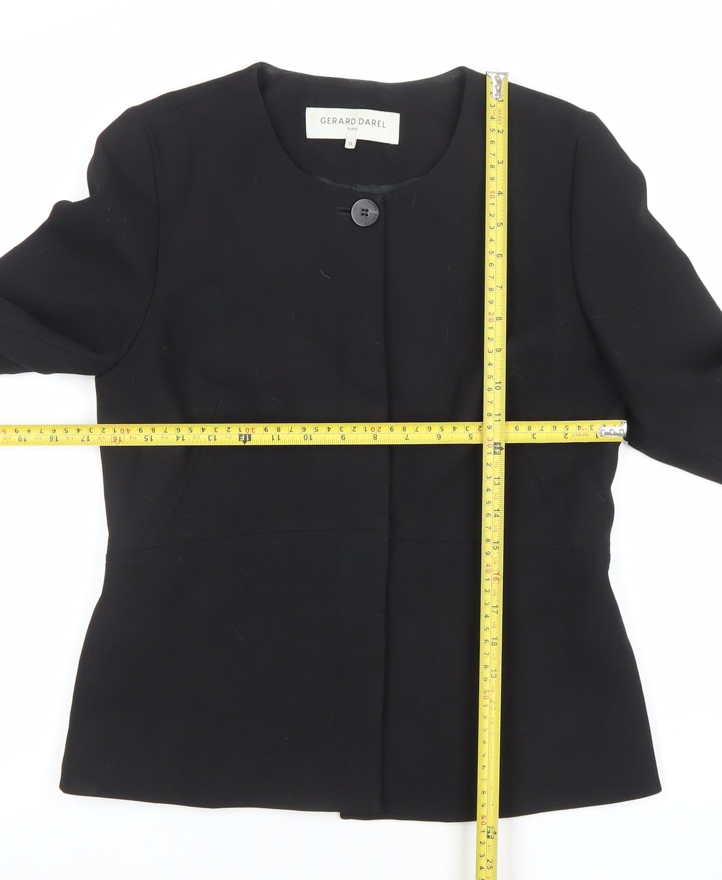 Gerard Darel Women’s Black Size 10 Classic Tailored Blazer