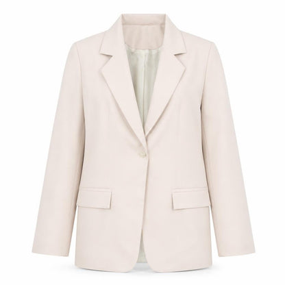 Sempre Women Beige Size 8 Tailored Blazer Jacket