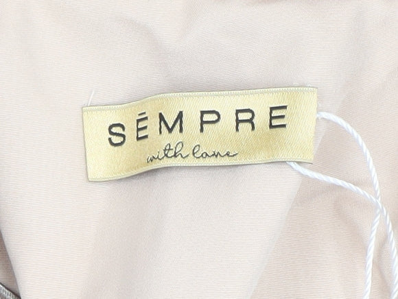 Sempre Women Beige Size 8 Tailored Blazer Jacket