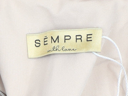Sempre Women Beige Size 8 Tailored Blazer Jacket