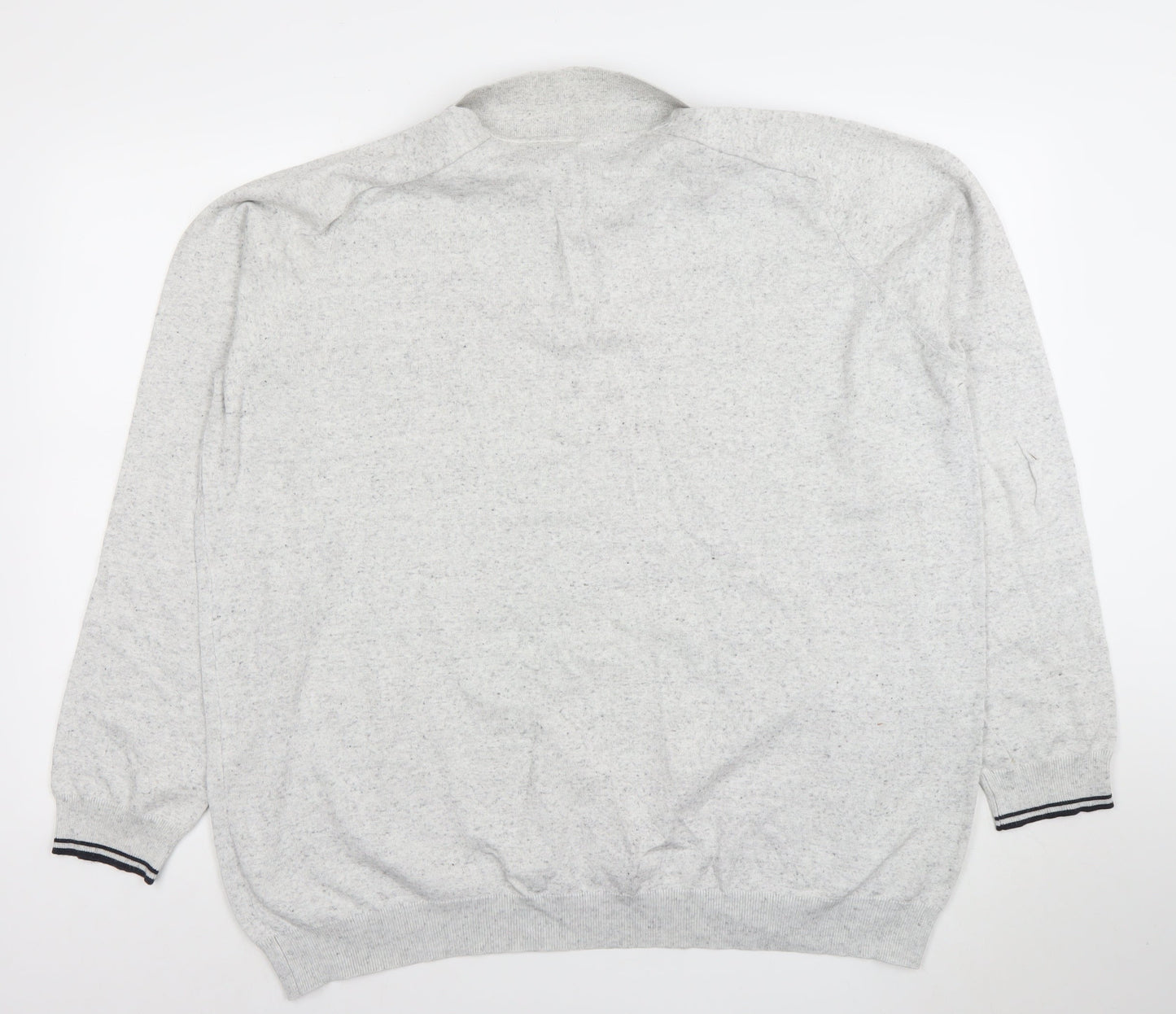 Easy Black Label Men's Grey 2XL Long Sleeve Polo Shirt