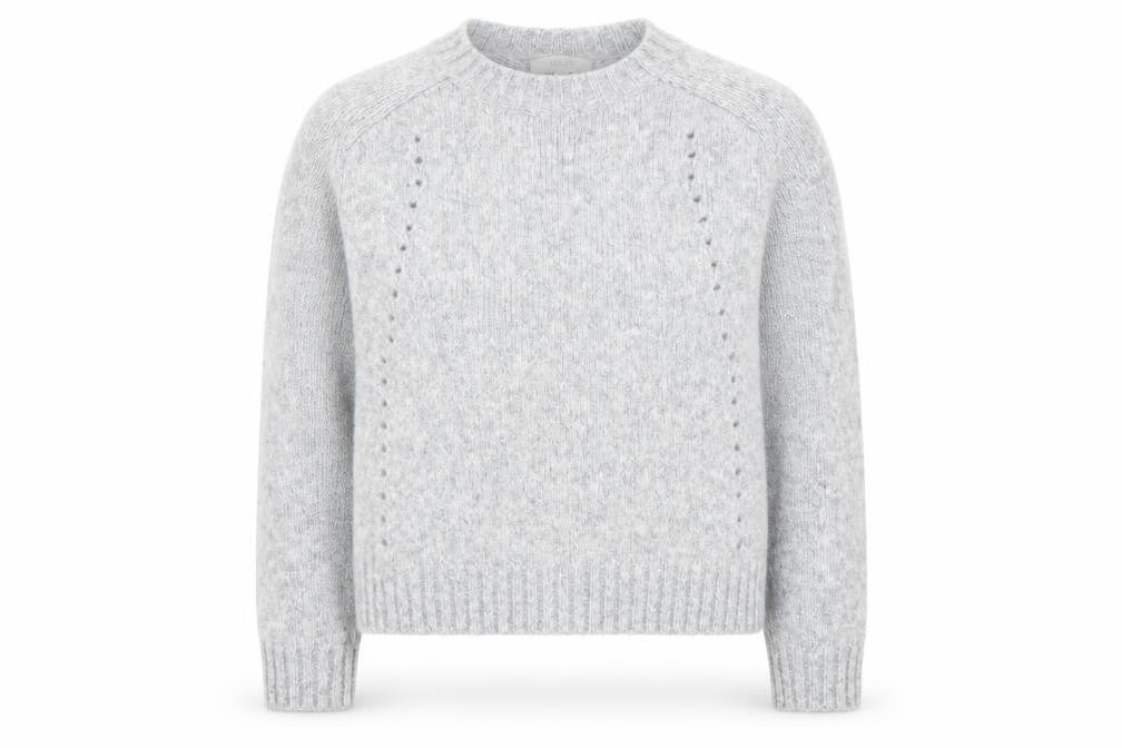 Marks & Spencer Per Una Women Grey Knit Alpaca Blend Jumper M