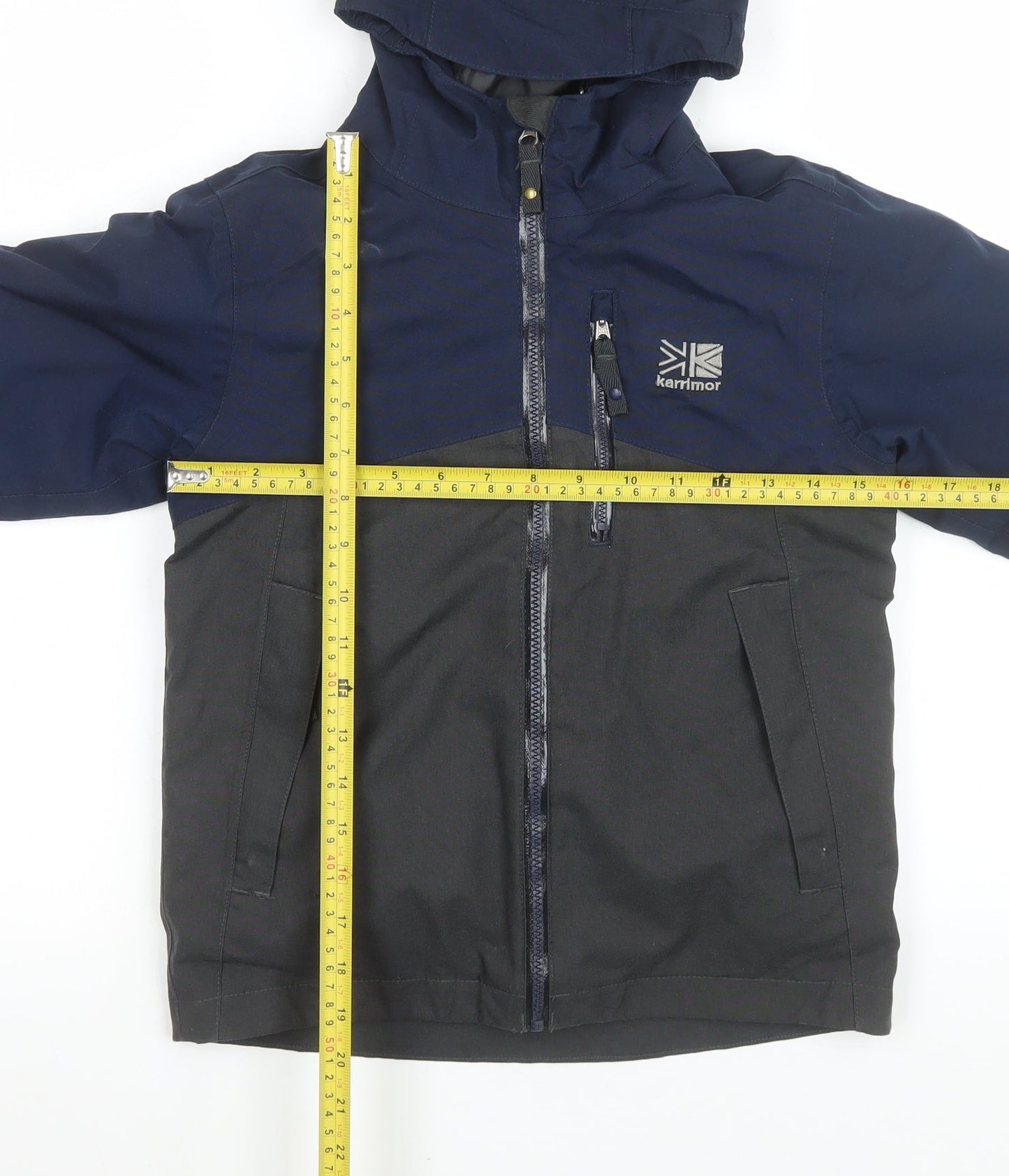 Karrimor Boys Blue 7-8 Years Waterproof Hooded Puffer Jacket