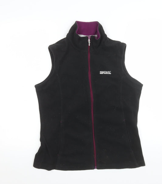 Regatta Women's Black Fleece Zip Waistcoat Bodywarmer UK 10