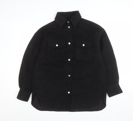 H&M Men's Black XS Basic Jacket Polyester Blend Autumn Winter