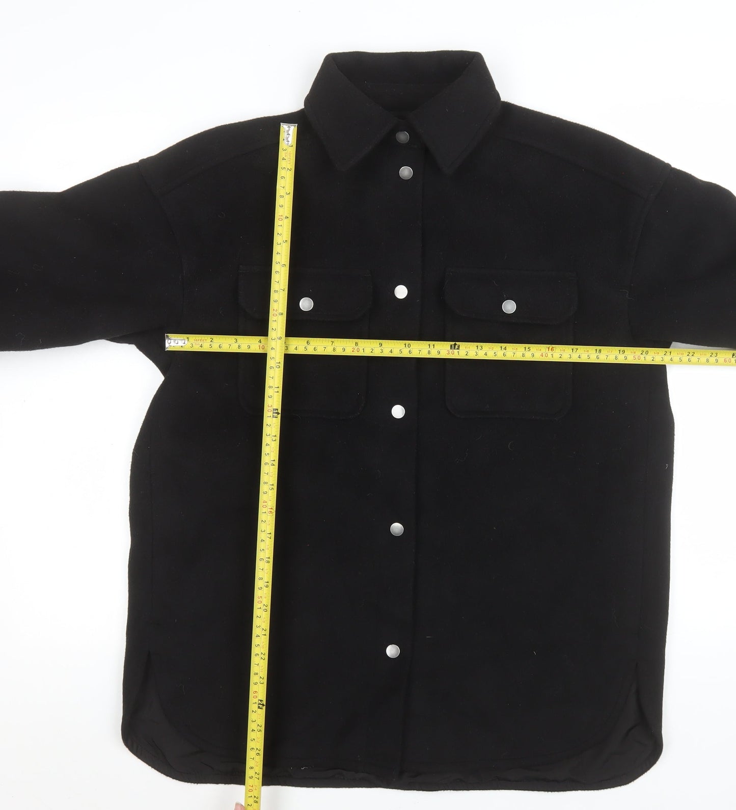 H&M Men's Black XS Basic Jacket Polyester Blend Autumn Winter