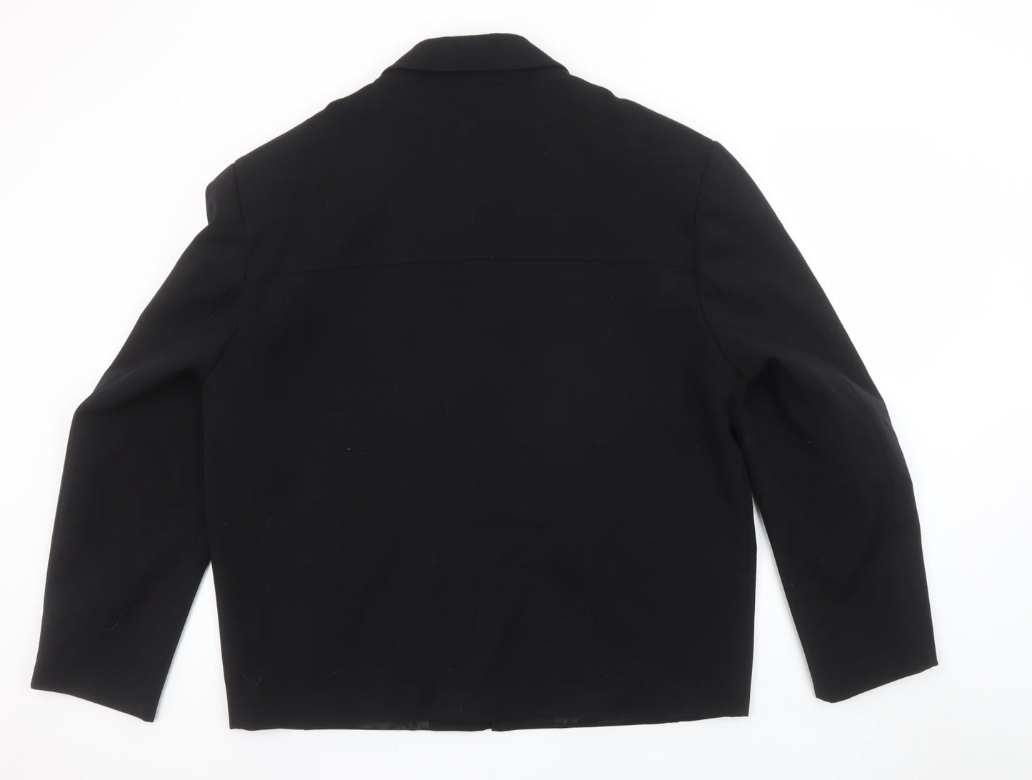 Giopelle Women's Black XL Full Zip Short Twill Jacket