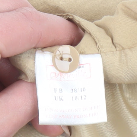 Neville Womens Beige Mid-Length Button Coat UK 10/12 Vintage Smart Casual