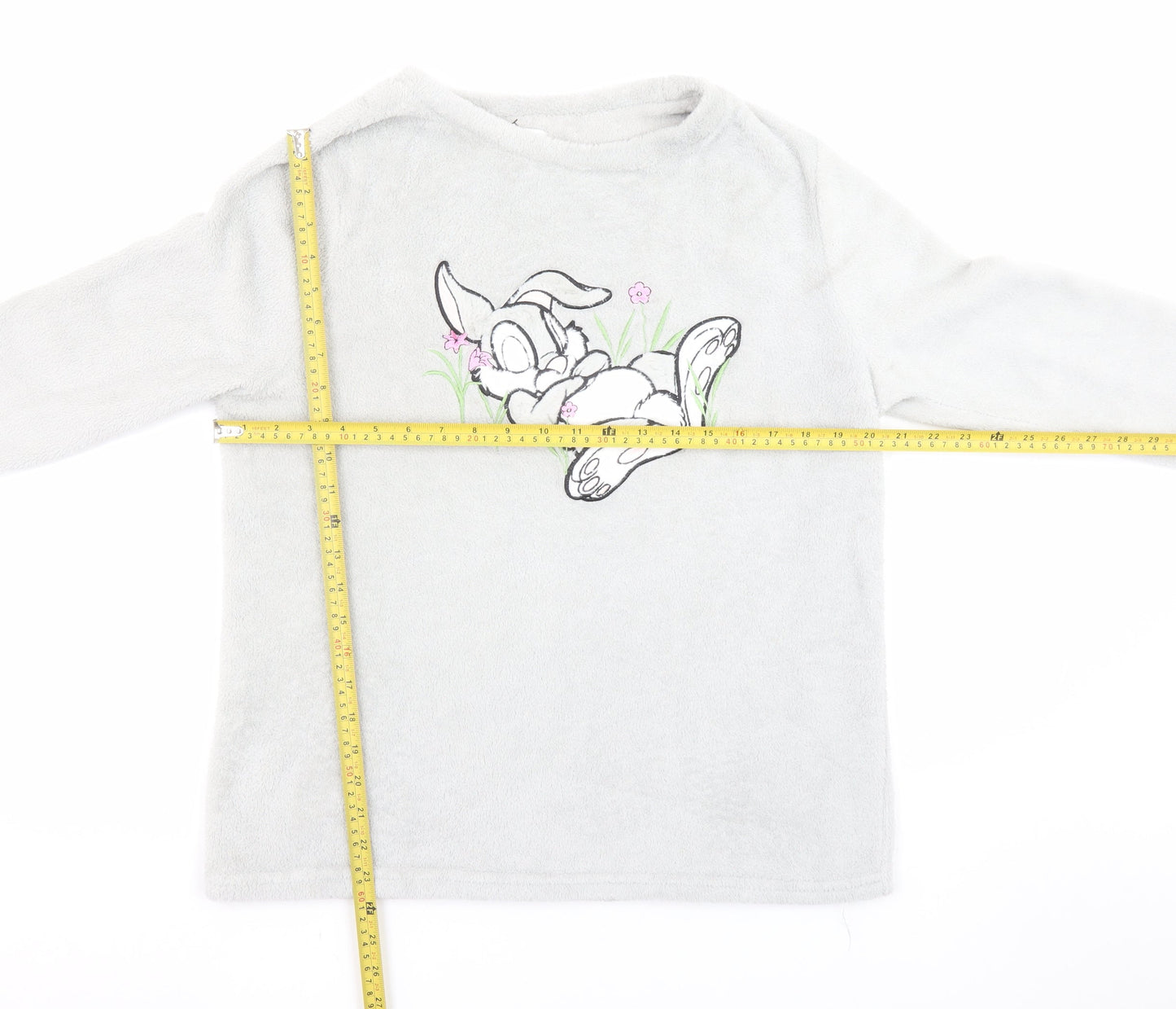 Disney Women’s Grey Thumper Fleece Pyjama Top Size 12-14