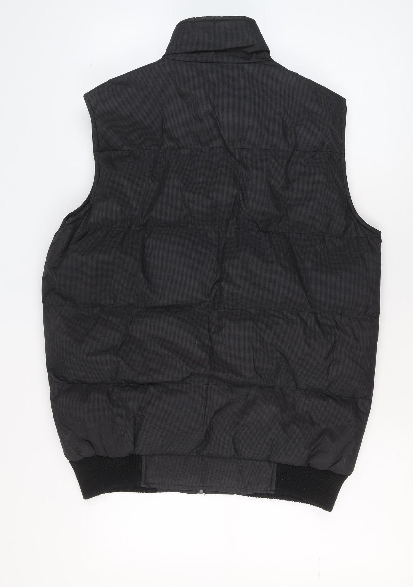 French Connection Men's Black Puffer Gilet Waistcoat Size M