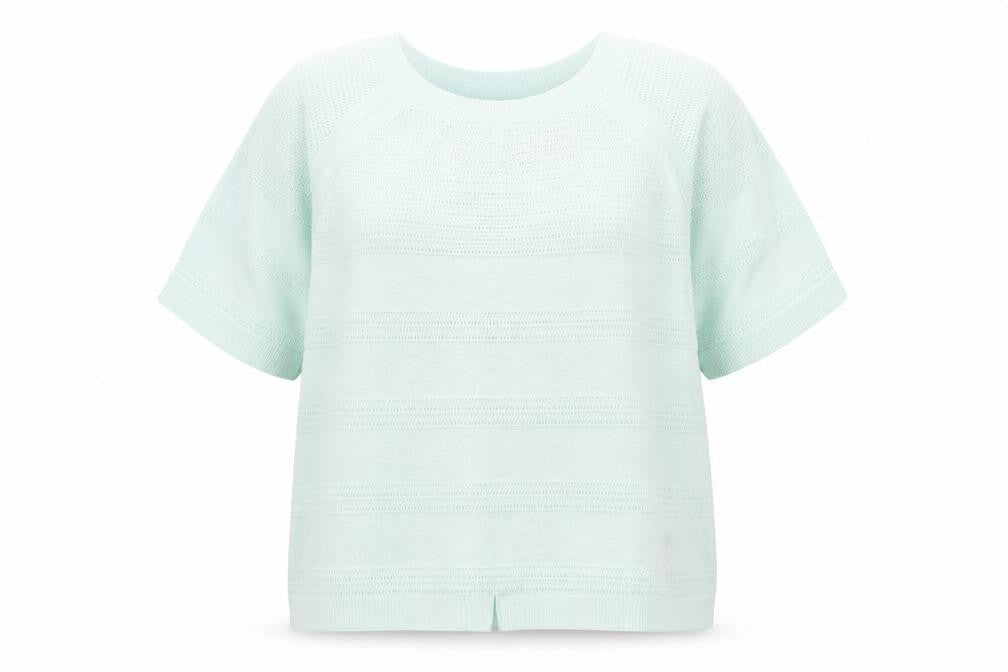 FatFace Women’s Green Knit Button-Up Tunic Top Size 16