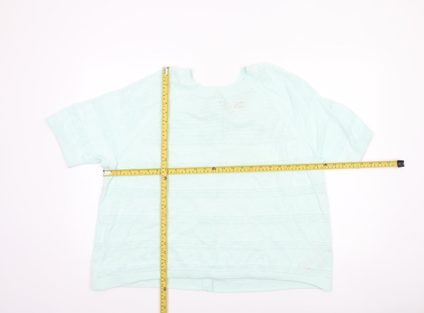 FatFace Women’s Green Knit Button-Up Tunic Top Size 16