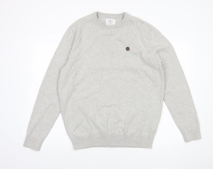 Springfield Men’s Grey Cotton Knit Pullover Jumper XL