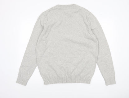 Springfield Men’s Grey Cotton Knit Pullover Jumper XL
