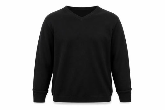 Marks & Spencer Men’s Black V-Neck Jumper XL Acrylic Knit