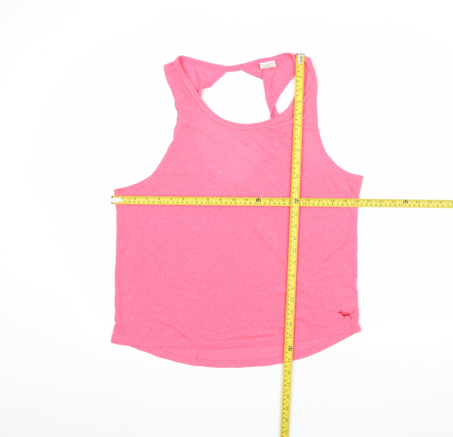 Victoria's Secret PINK Women's Pink Racerback Tank Top Size L