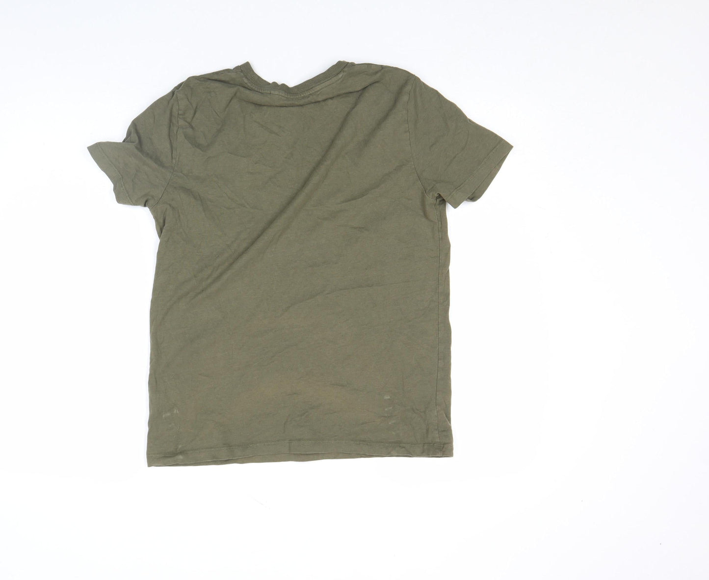Next Boys Green Cotton Crew Neck Short Sleeve T-Shirt 10 Years