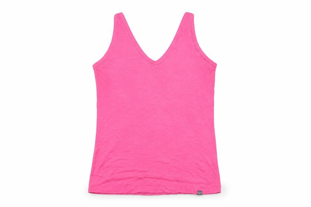 BAM Women’s Pink Bamboo V-Neck Sleeveless Camisole Tank Top Size 12