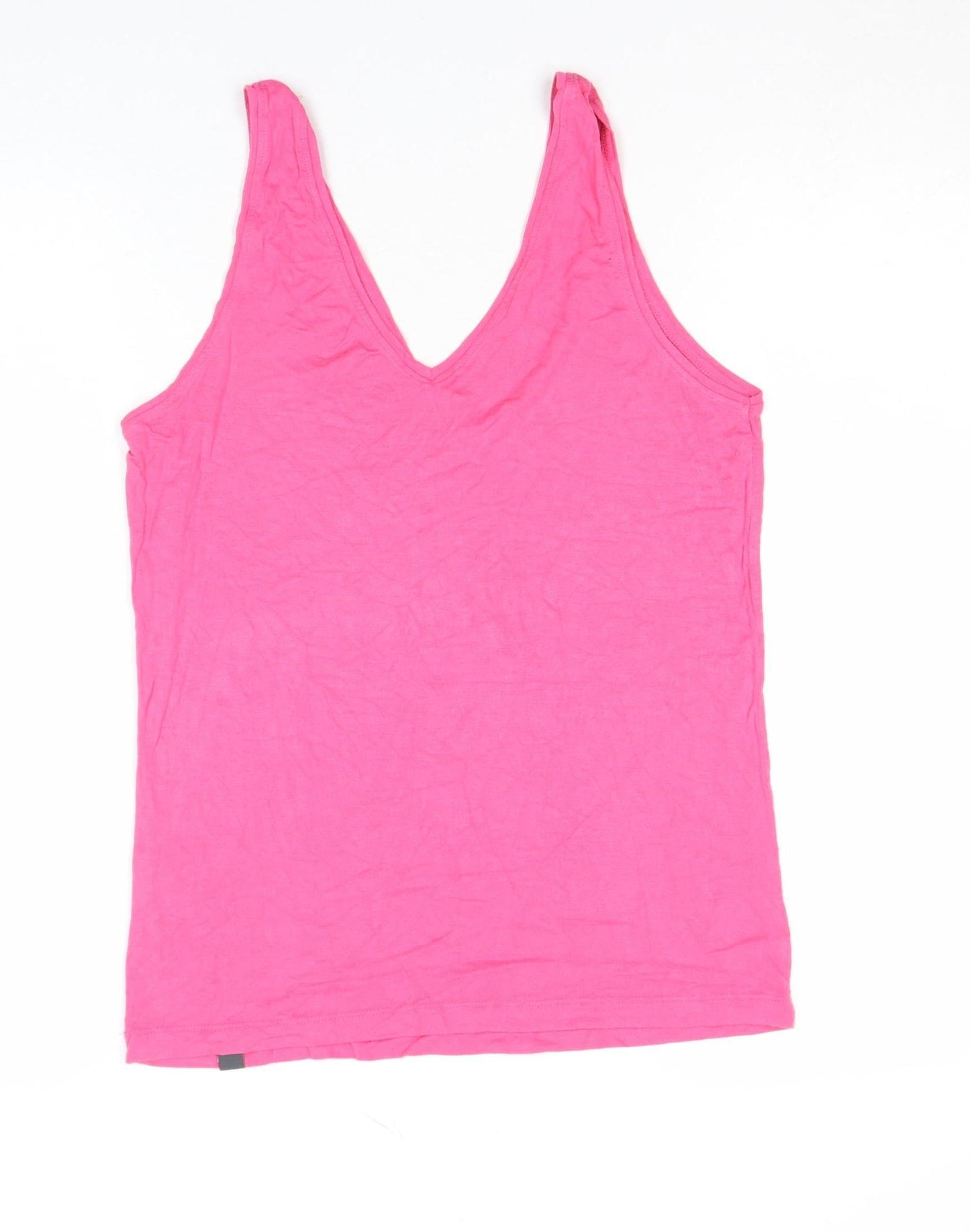 BAM Women’s Pink Bamboo V-Neck Sleeveless Camisole Tank Top Size 12