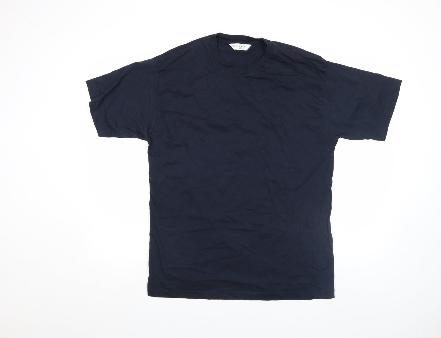 Kustom Kit Men's Black Cotton Crew Neck Short Sleeve T-Shirt M