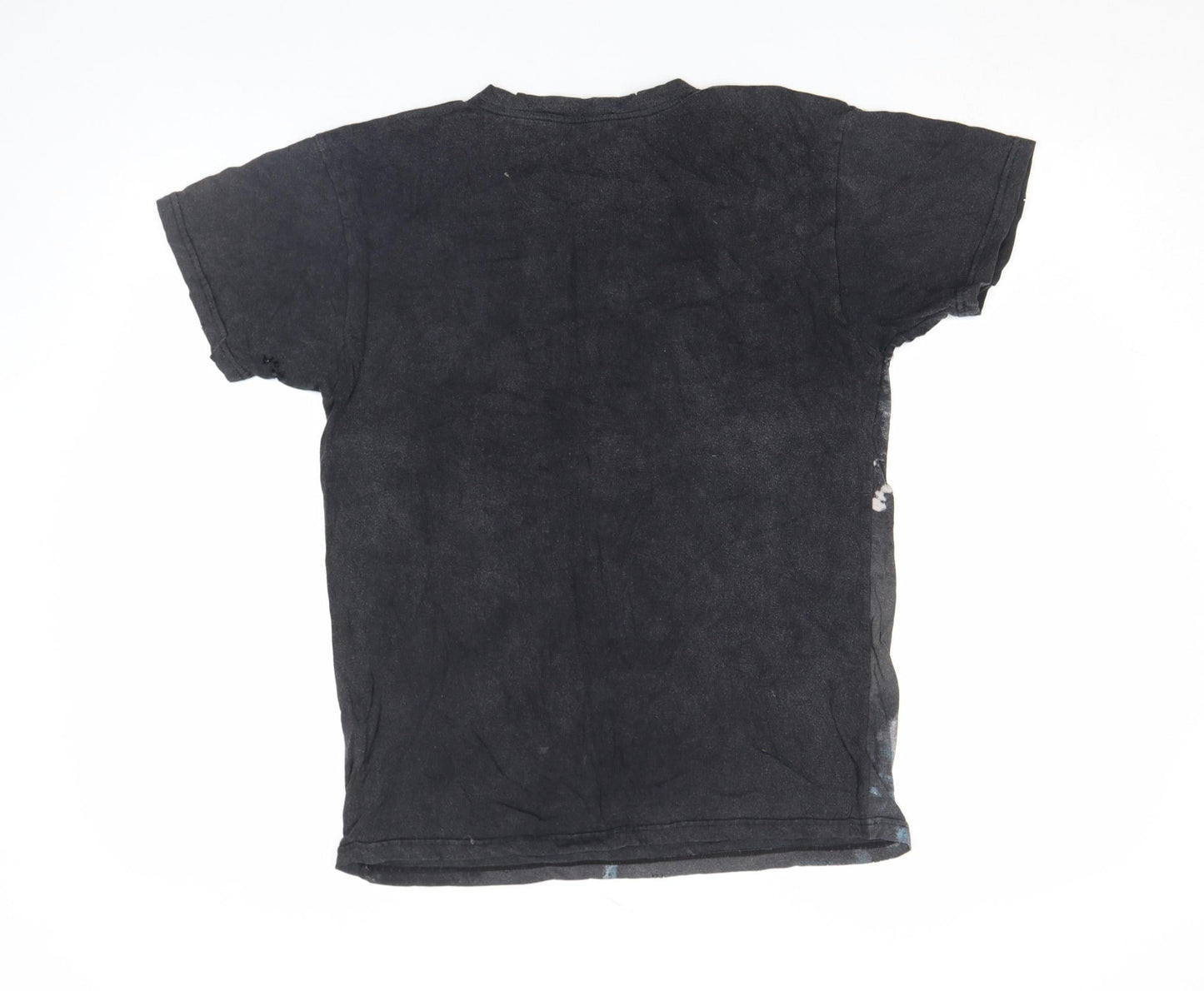 Zara Women Black Shark Graphic Short Sleeve T-Shirt Size S