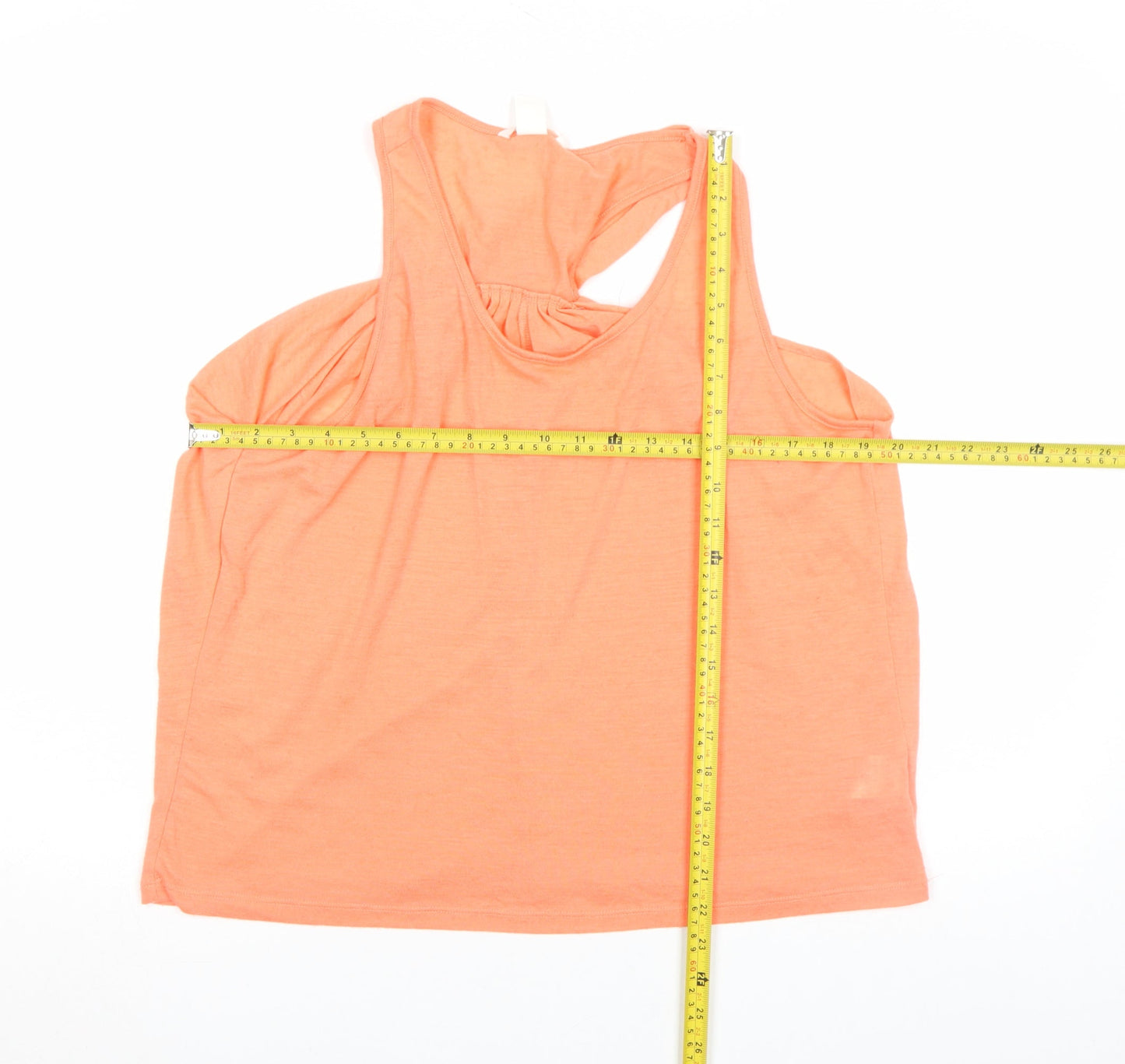 H&M Womens Orange Sleeveless Jersey Tank Top Size S