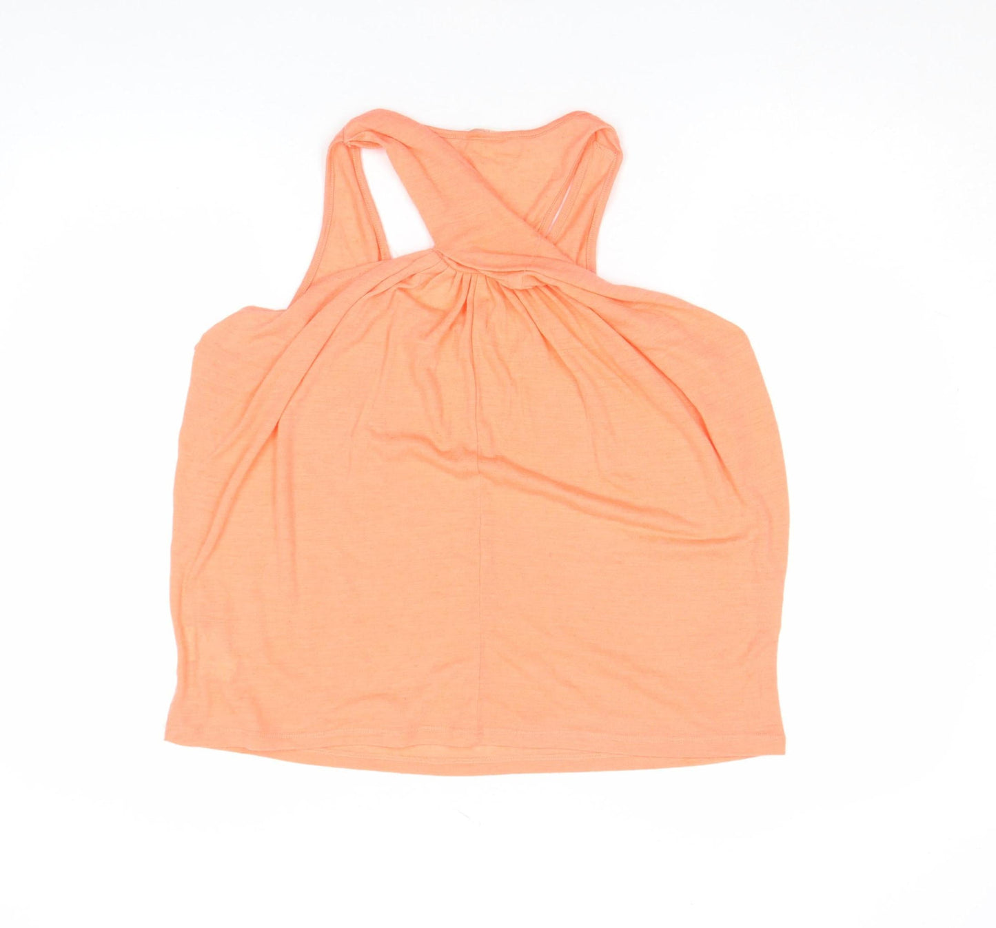 H&M Womens Orange Sleeveless Jersey Tank Top Size S