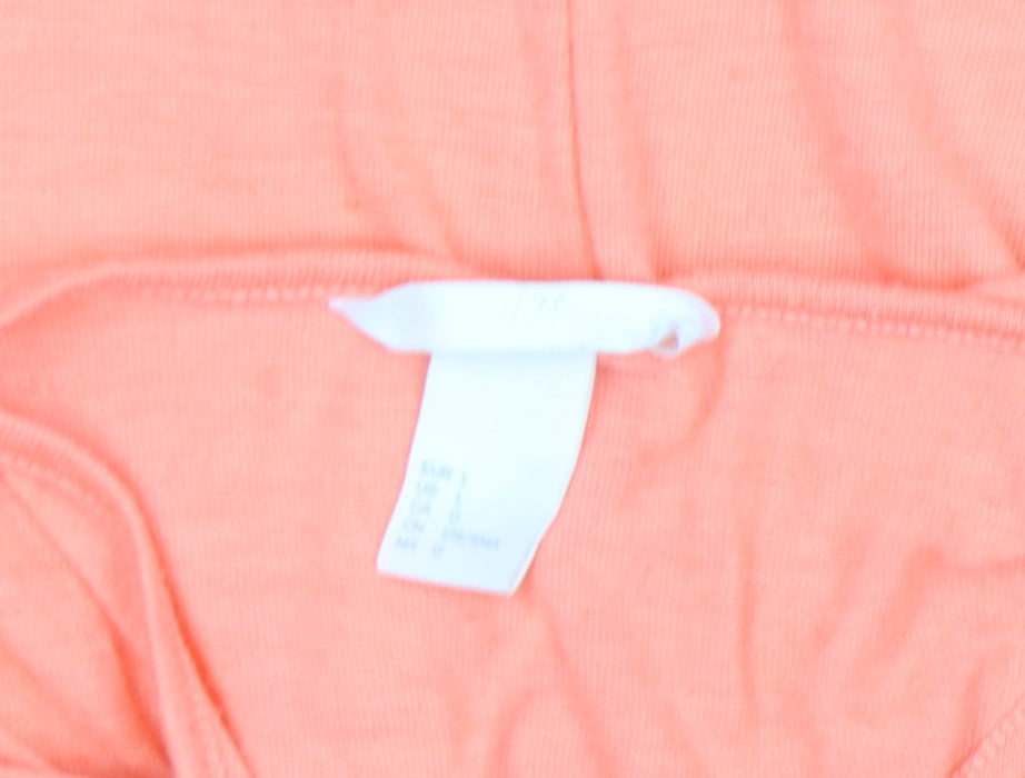 H&M Womens Orange Sleeveless Jersey Tank Top Size S