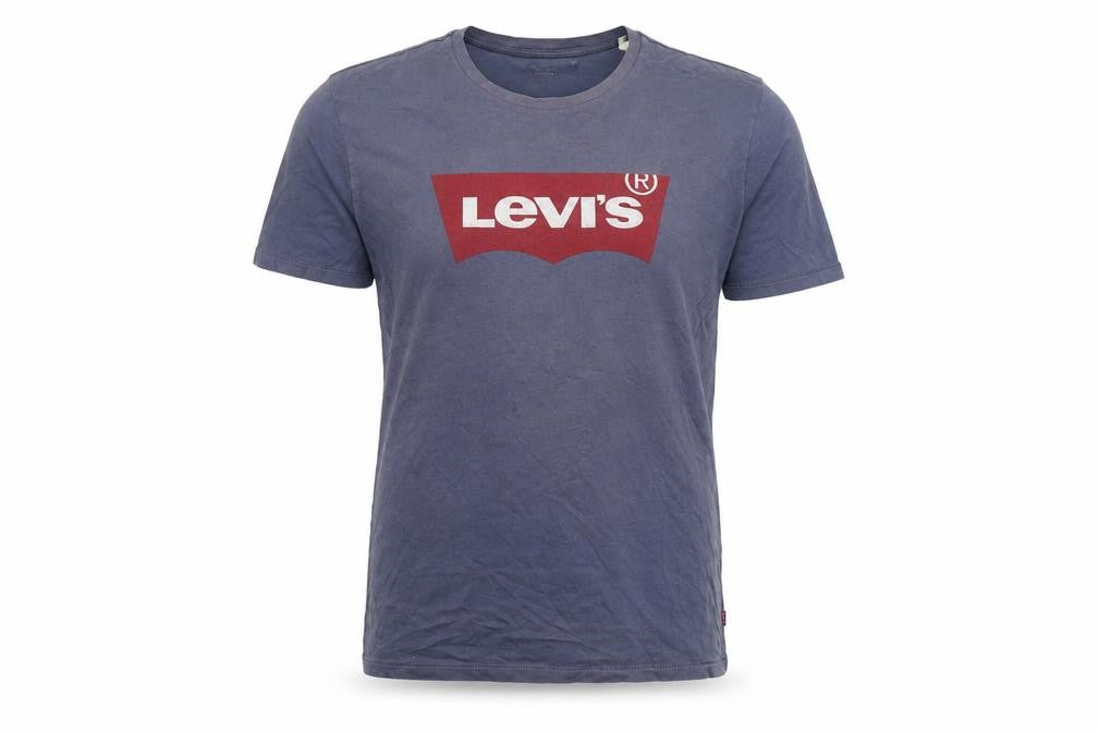 Levi's Men's Blue Graphic Logo Crew Neck T-Shirt Size M