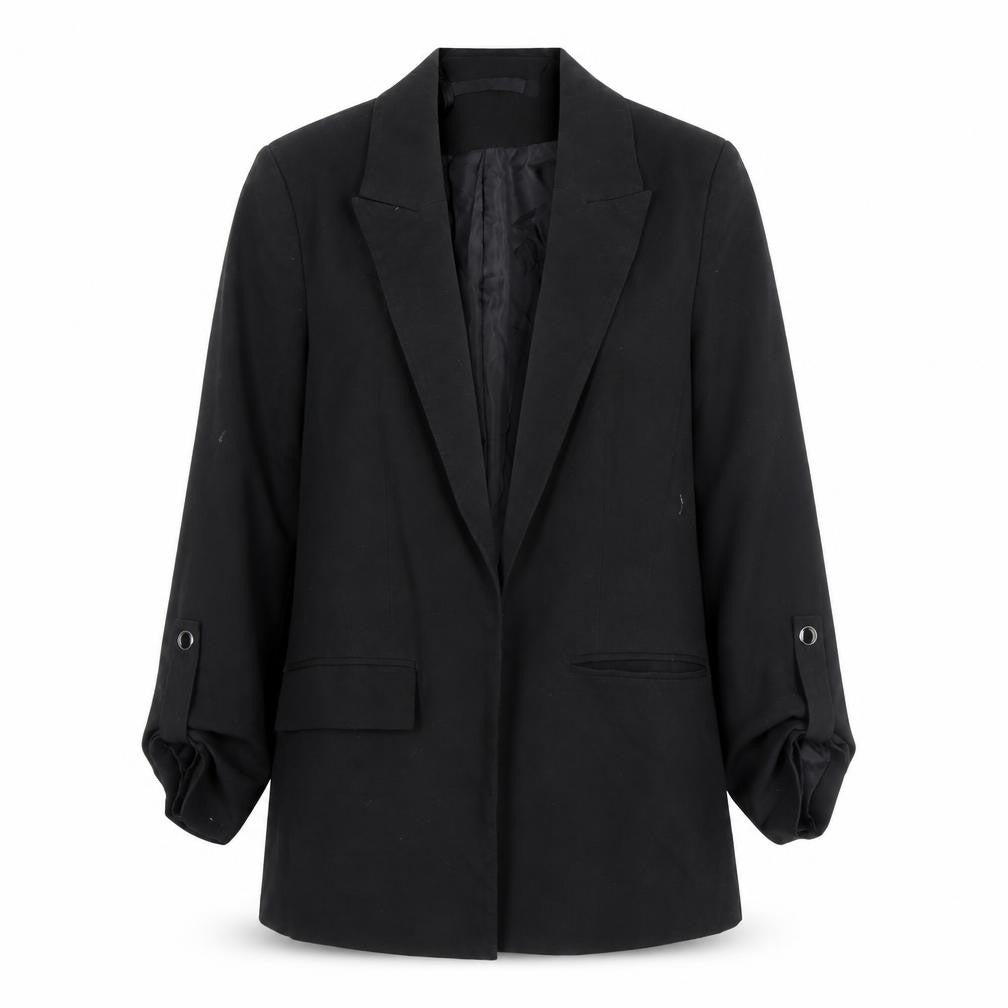 Very Women Black Single-Breasted Blazer Jacket Size M