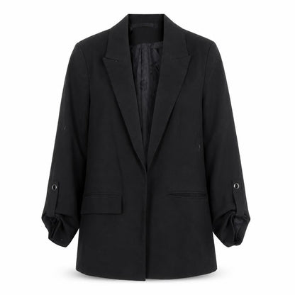 Very Women Black Single-Breasted Blazer Jacket Size M