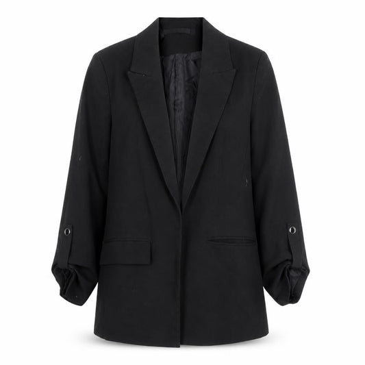 Very Women Black Single-Breasted Blazer Jacket Size M