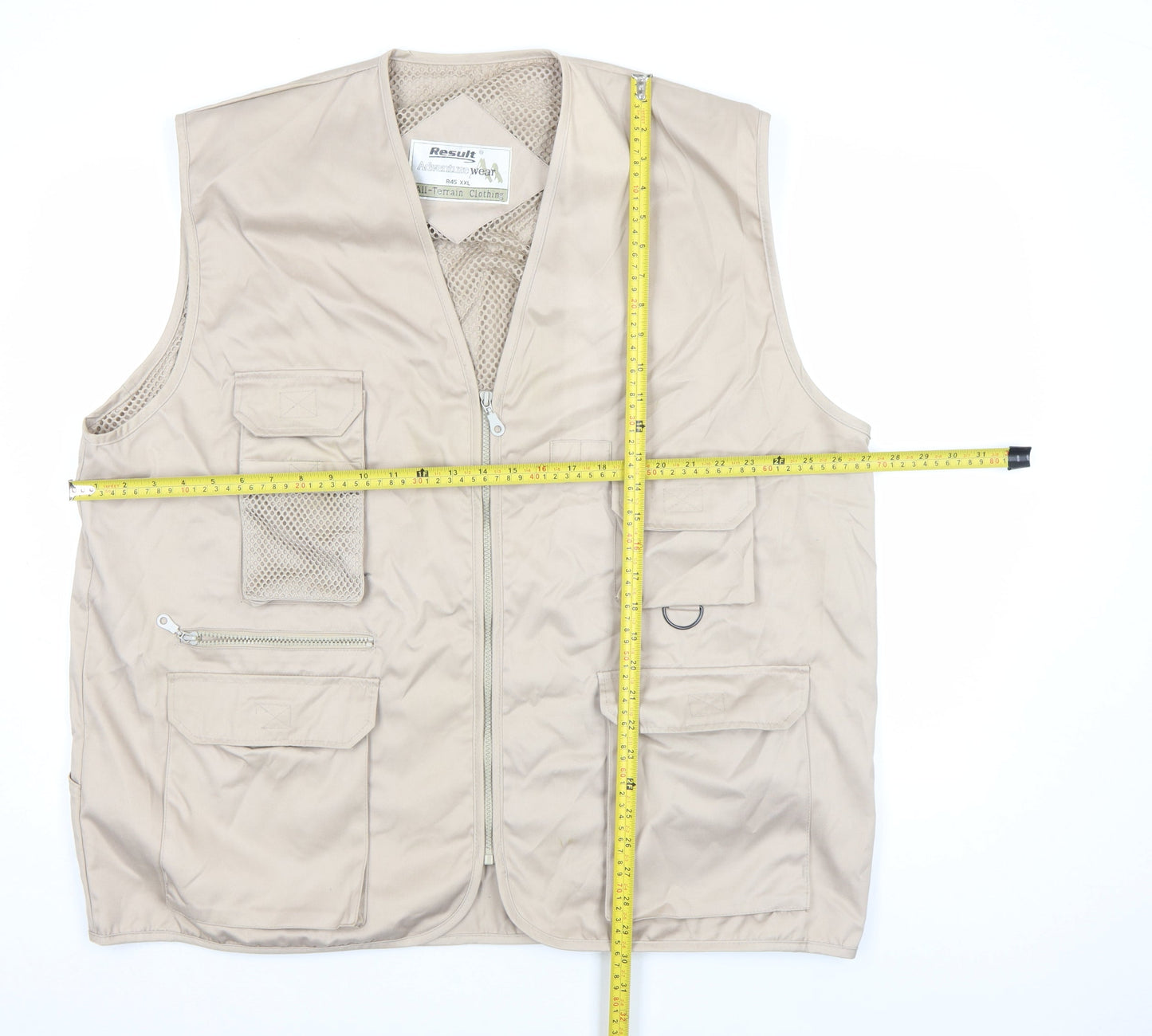 Result Adventure Wear Beige Men’s 2XL Outdoor Waistcoat Vest