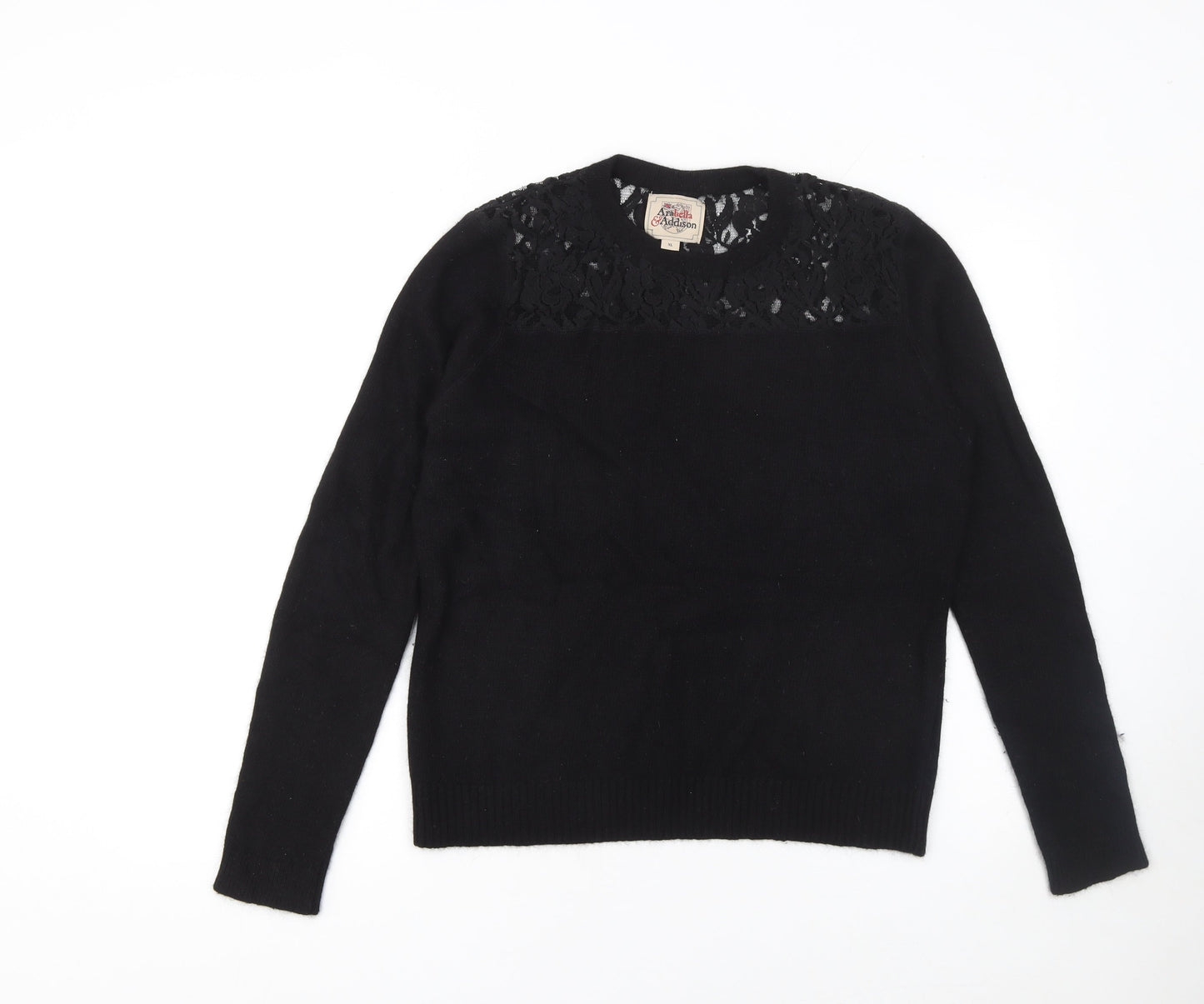 Arabella & Addison Women's Black Lace Knit Cardigan XL