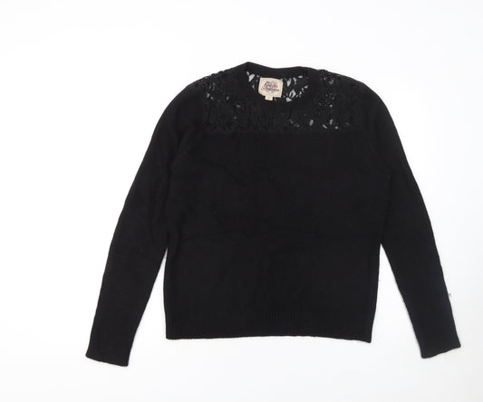Arabella & Addison Women's Black Lace Knit Cardigan XL