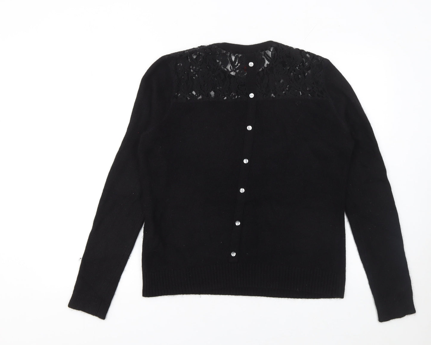 Arabella & Addison Women's Black Lace Knit Cardigan XL