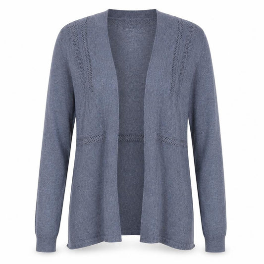 FatFace Women’s Blue Cotton Open Knit Cardigan Size 8