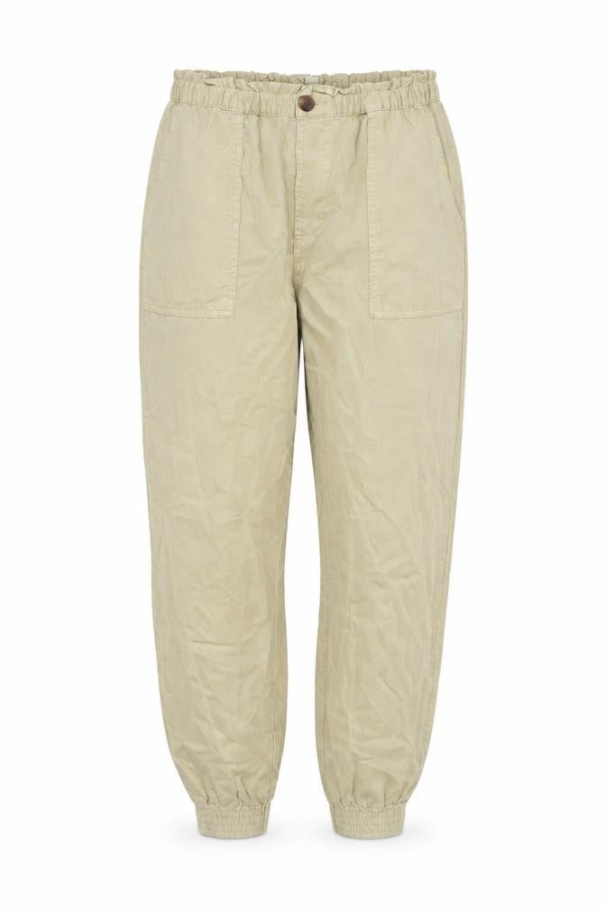 H&M Women Beige Lyocell Jogger Trousers Size 12