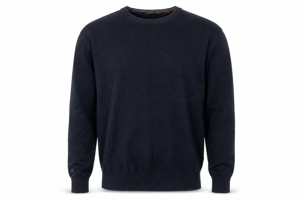Mexx Men's Blue Cotton Crew Neck Jumper L Regular Fit