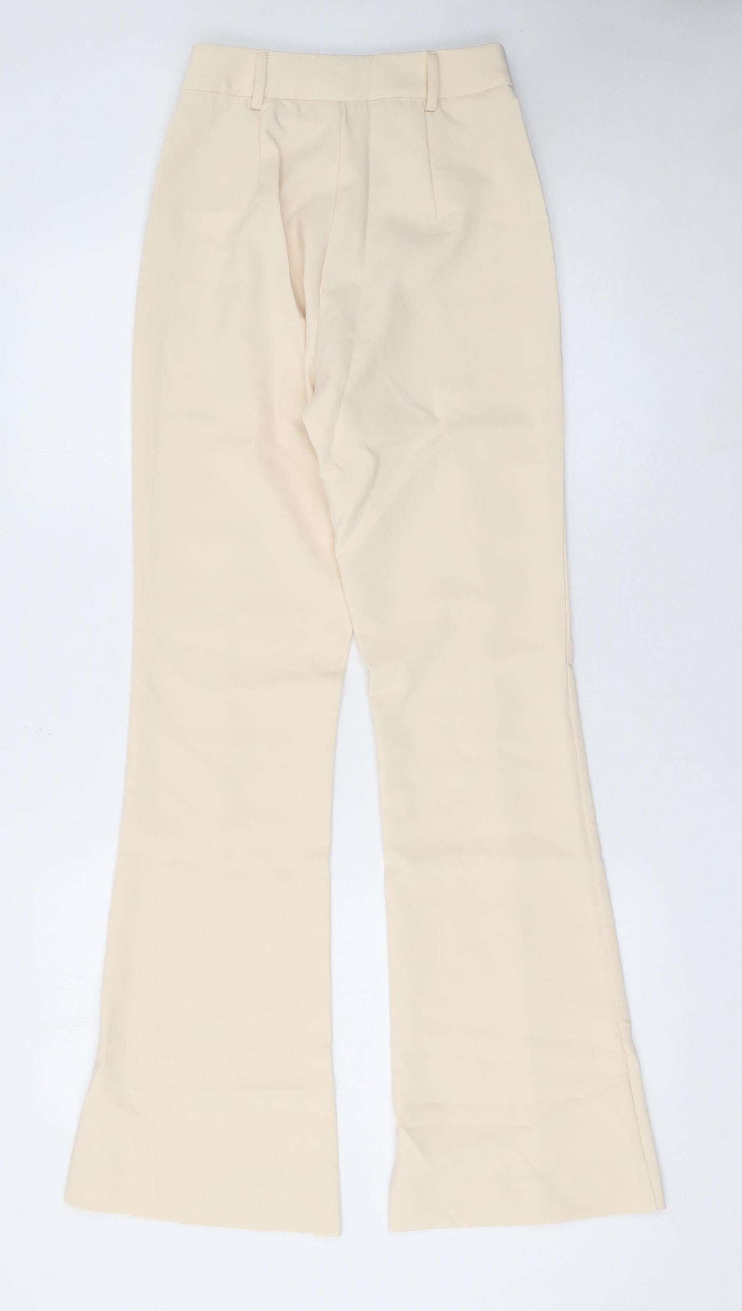 Boa Women’s Beige XS Flared High Waist Dress Trousers