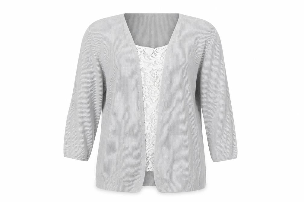 Marks & Spencer Women’s Grey Knit Open Cardigan UK 14